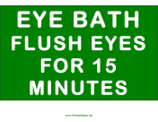 Eye Bath Instructions