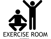 Exercise Room with caption