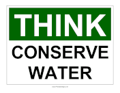 OSHA Conserve Water