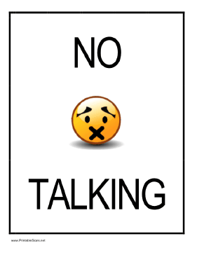 no talking signs